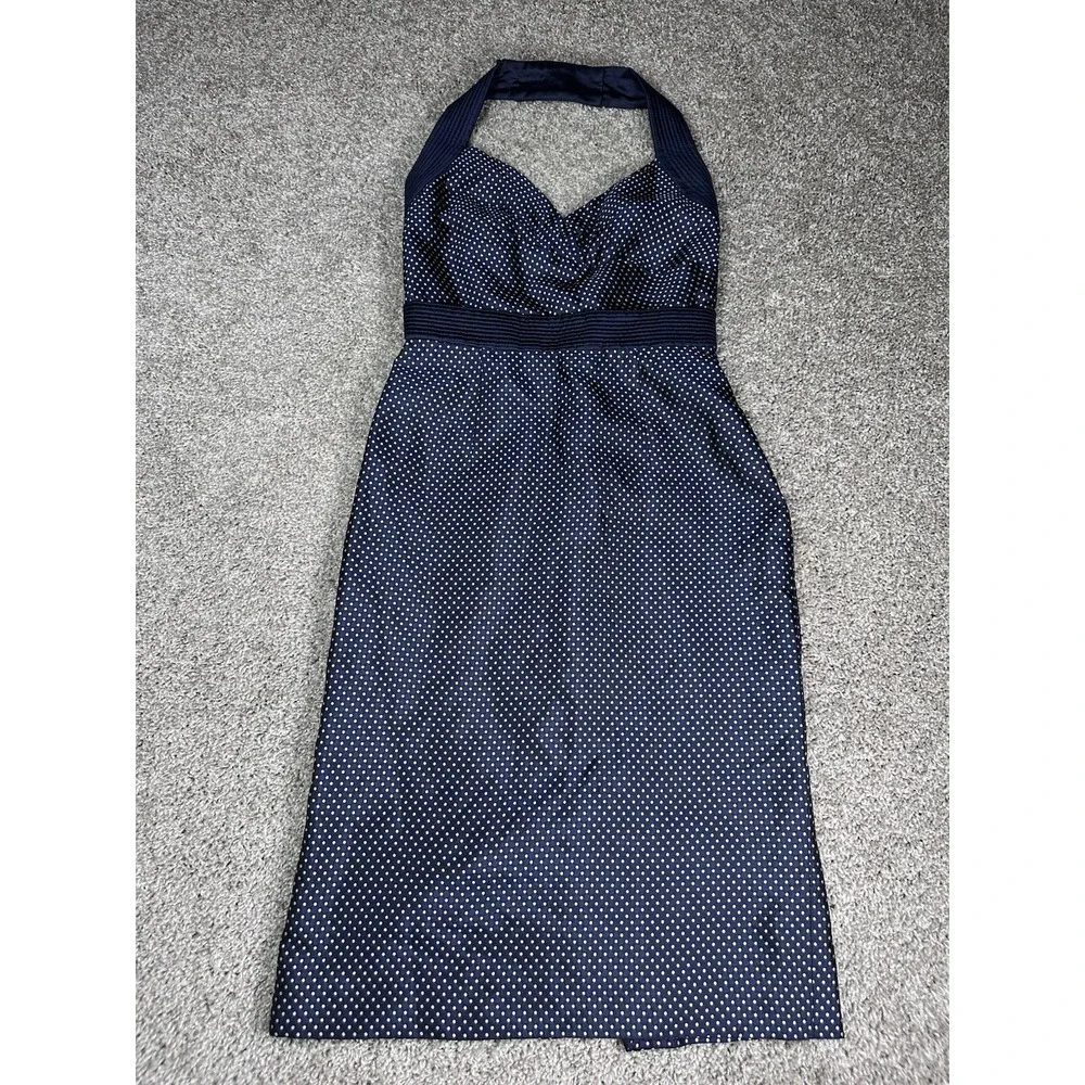 Alexander McQueen | Dresses | Vtg Alexander Mcqueen 206 Navy Blue Polka Dot Silk Halter Dress Size 42 M8 Euc | Poshmark Alexander McQueen | Dresses | Vtg Alexander Mcqueen 206 Navy Blue Polka Dot Silk Halter Dress Size 42 M8 Euc | Poshmark